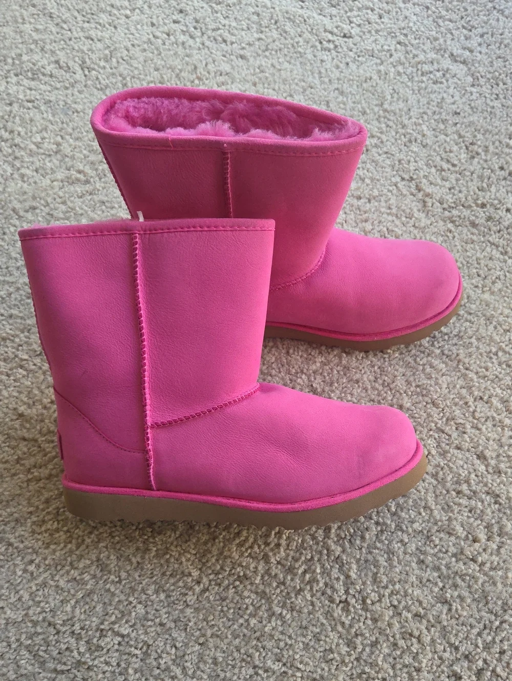 UGG Hot Pink Short Shearling Boots